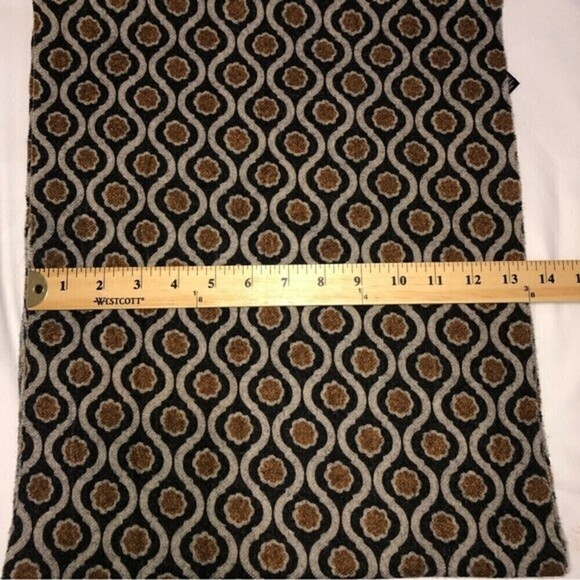 Francesco Biasia Zebra Wool Scarf Made in Italy Unisex - Picture 7 of 8